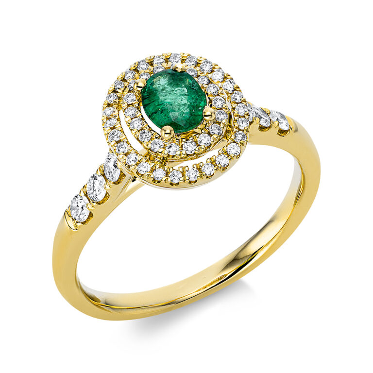 Ring 4er-Krappe 18 kt GG