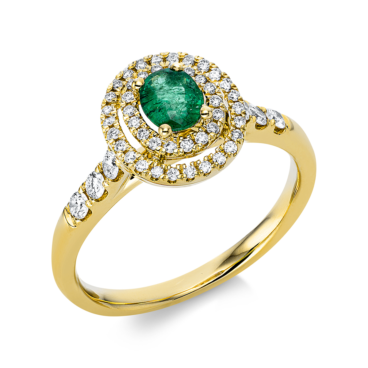 Ring 4er-Krappe 18 kt GG