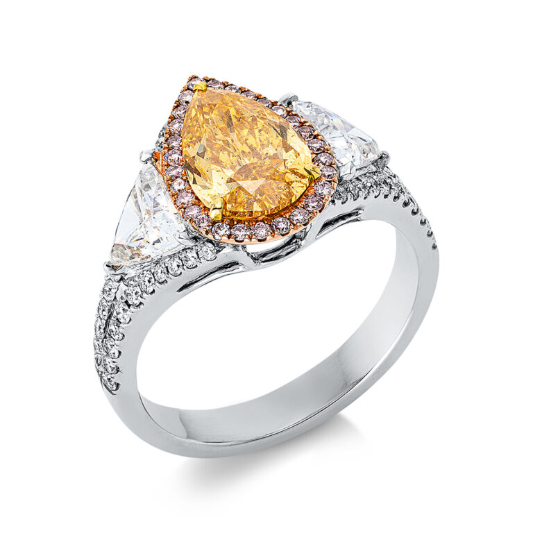 Ring 18 kt WG+GG+RG, GIA2366244645