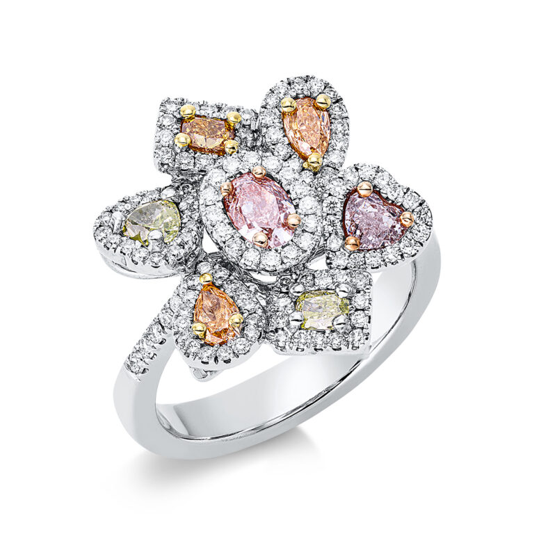Ring 18 kt WG+GG+RG