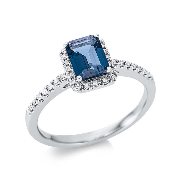 Ring 4er-Krappe 18 kt WG
