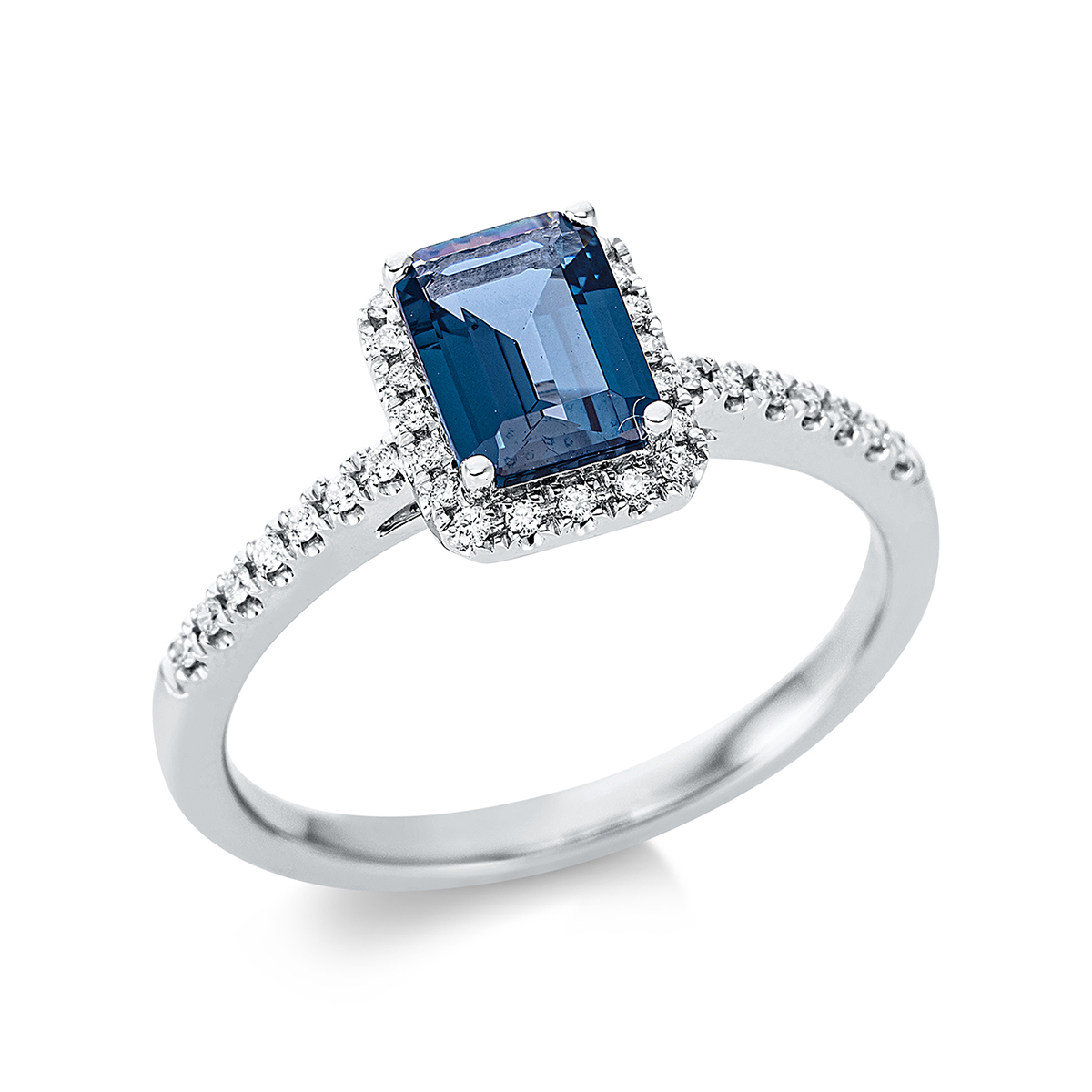 Ring 4er-Krappe 18 kt WG