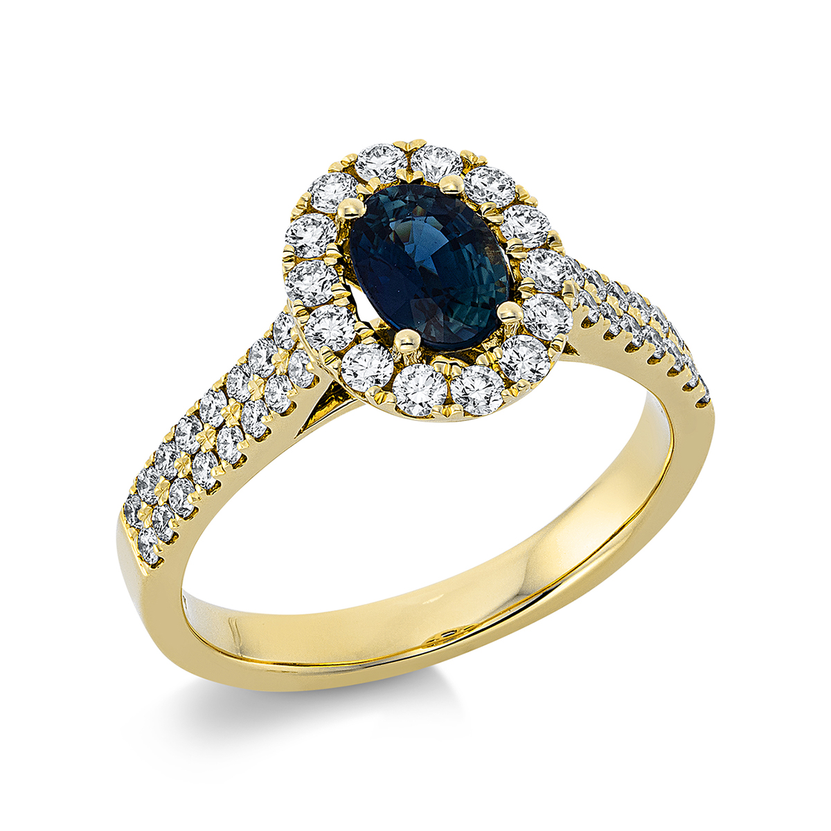 Ring 4er-Krappe 18 kt GG