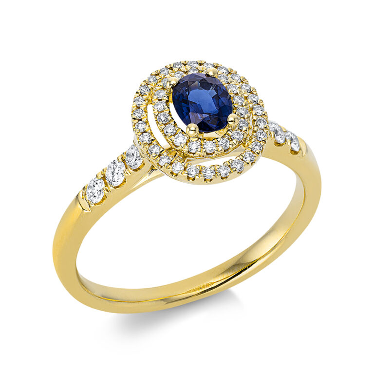 Ring 4er-Krappe 18 kt GG