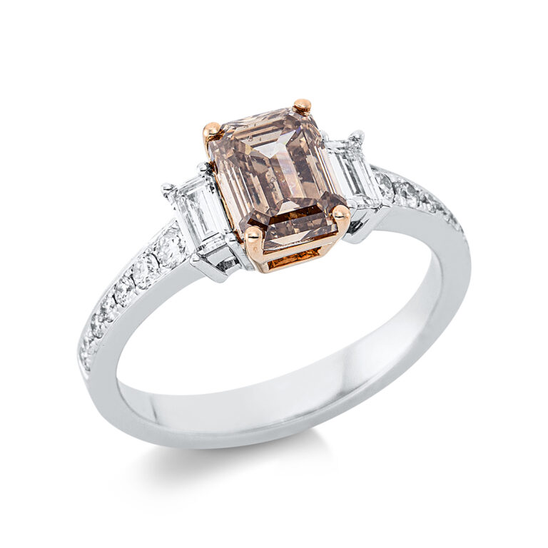 Ring 4er-Krappe 18 kt WG+RG