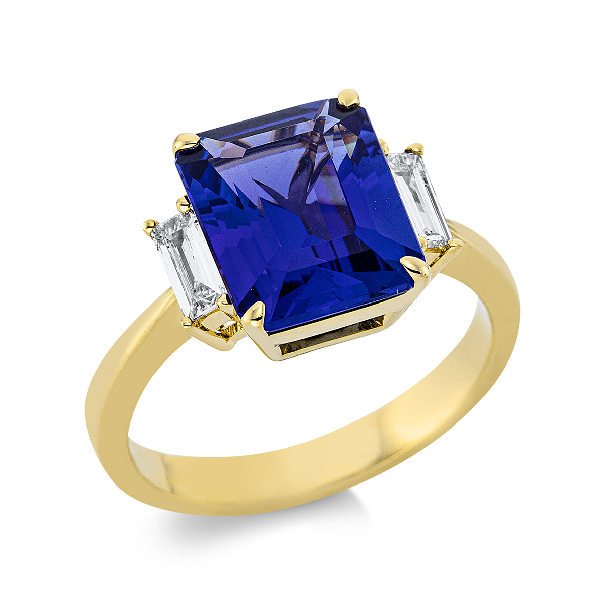 Ring 4er-Krappe 18 kt GG