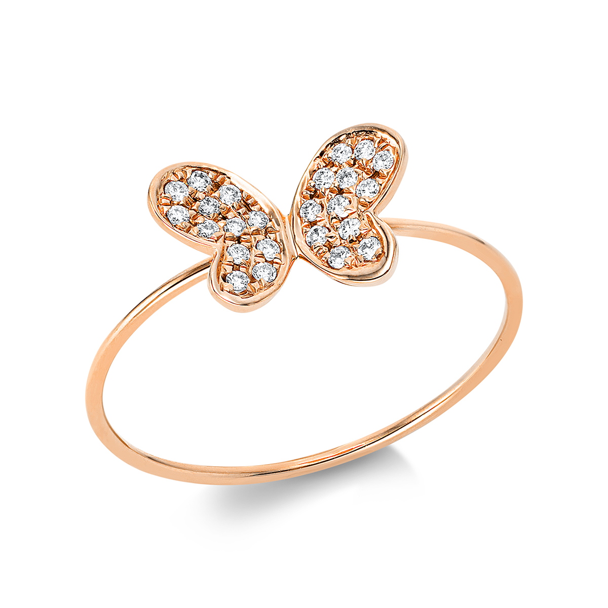 Ring 18 kt RG "Schmetterling"