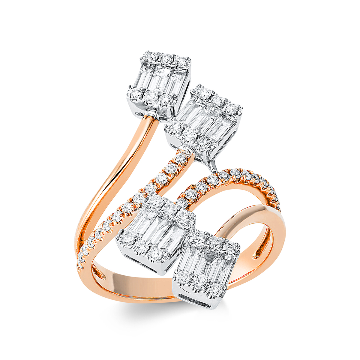 Ring 18 kt WG+RG