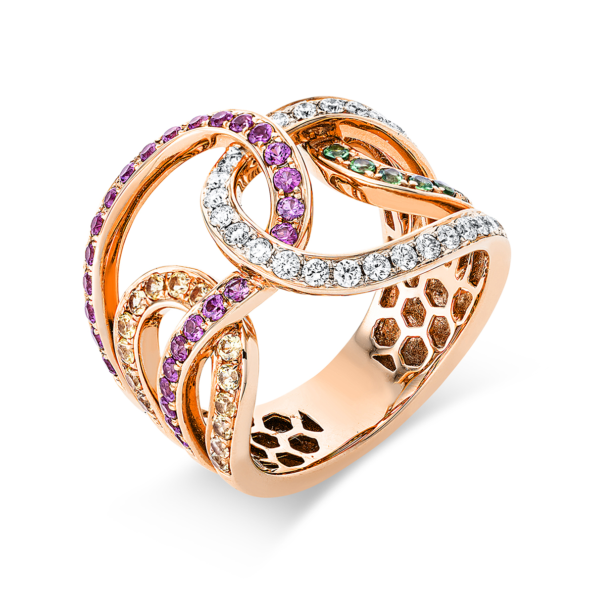 Ring 18 kt RG+WG