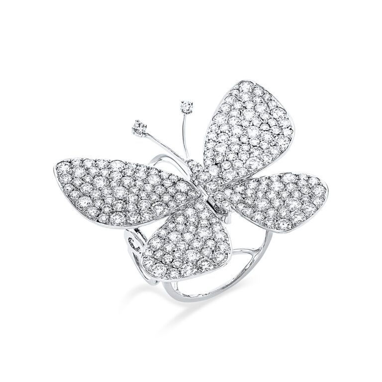 Ring 18 kt WG "Schmetterling"