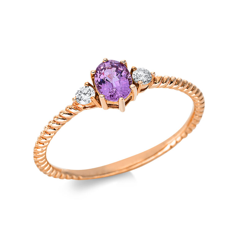 Ring 6er-Krappe 18 kt RG