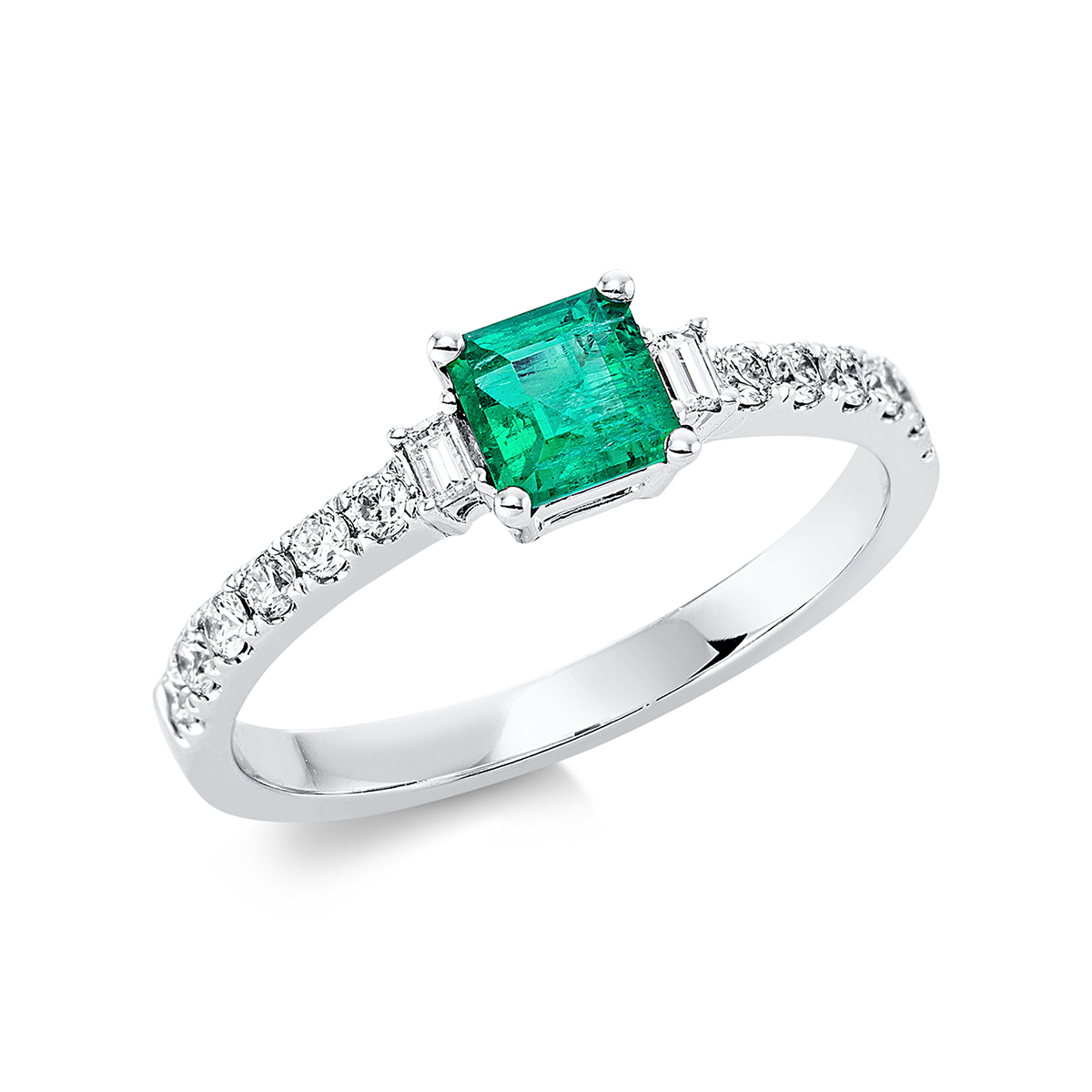 Ring 4er-Krappe 18 kt WG