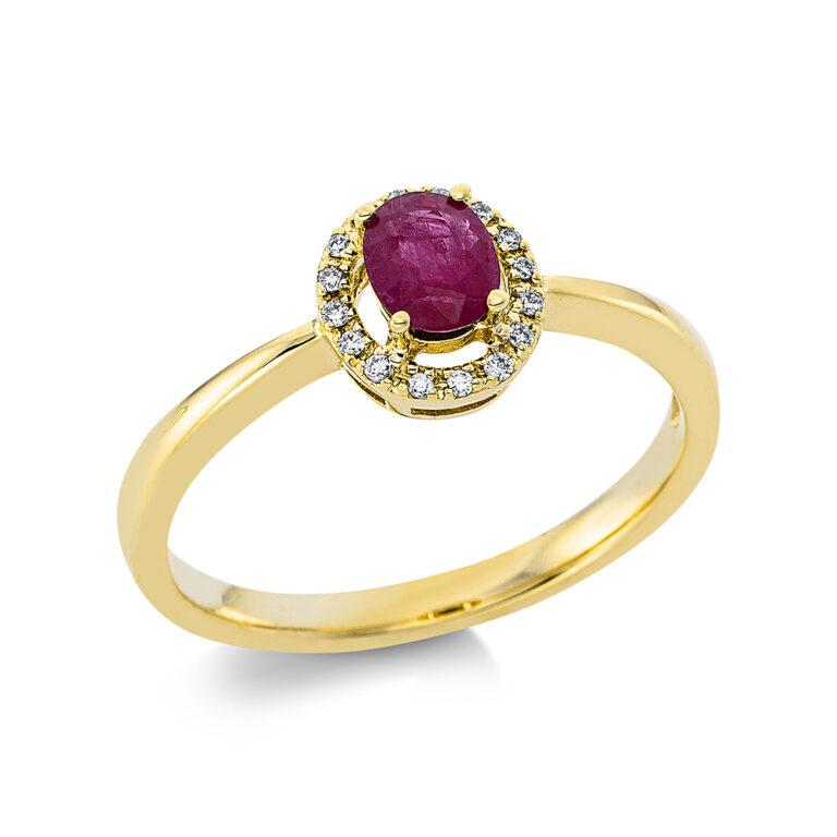 Ring 4er-Krappe 18 kt GG
