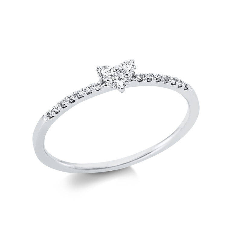 Ring 18 kt WG "Herz"