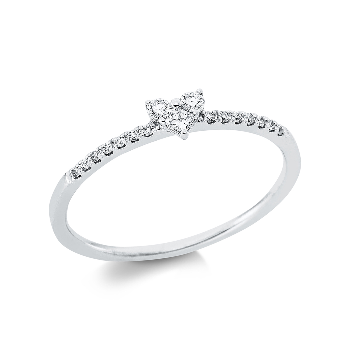 Ring 18 kt WG "Herz"