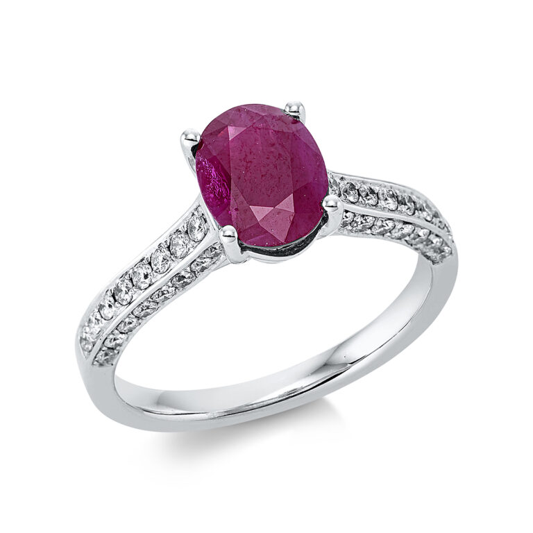 Ring 4er-Krappe 18 kt WG
