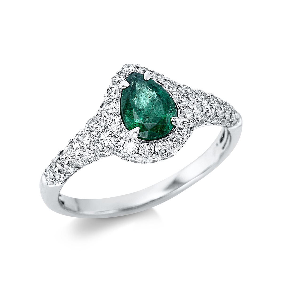 Ring 4er-Krappe 18 kt WG