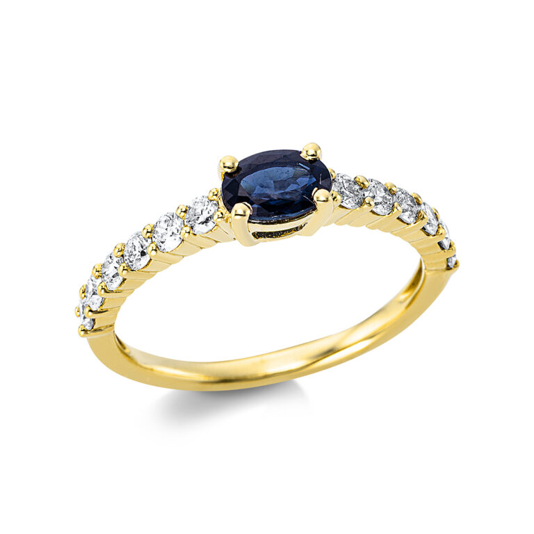 Ring 4er-Krappe 18 kt GG