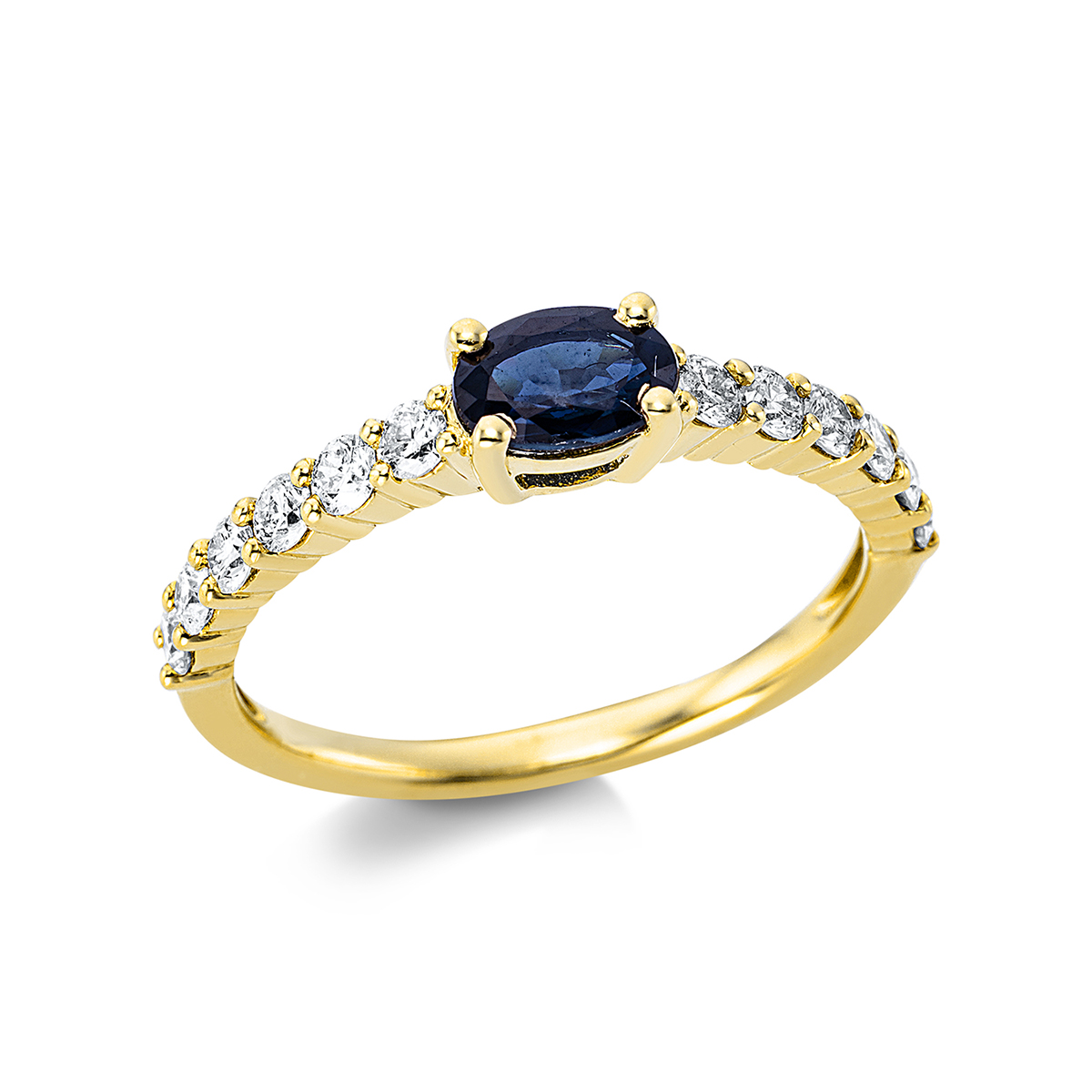 Ring 4er-Krappe 18 kt GG