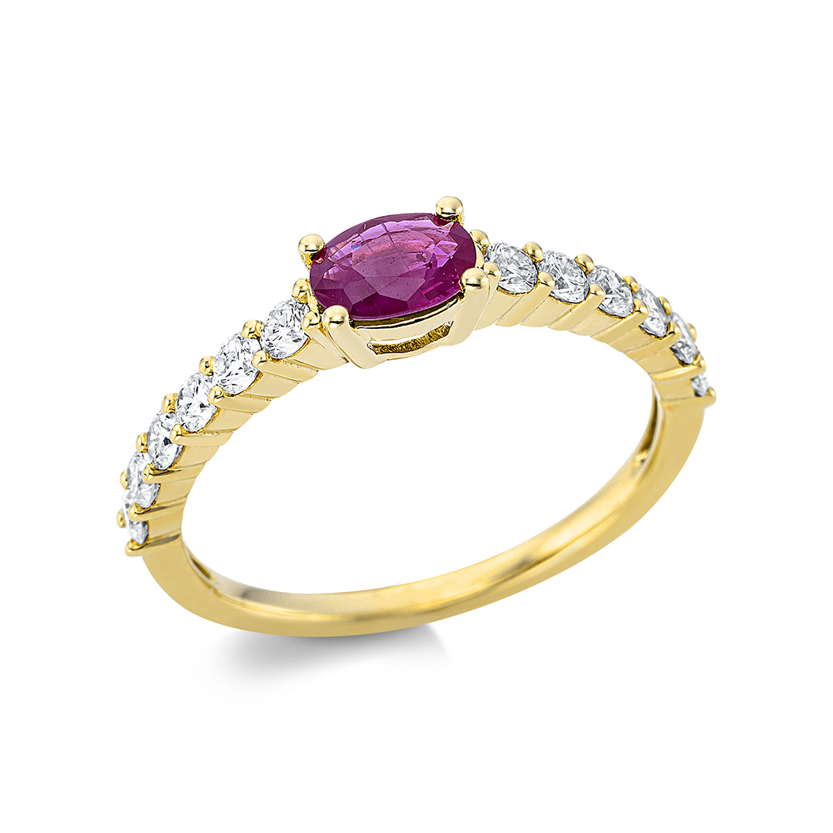 Ring 4er-Krappe 18 kt GG