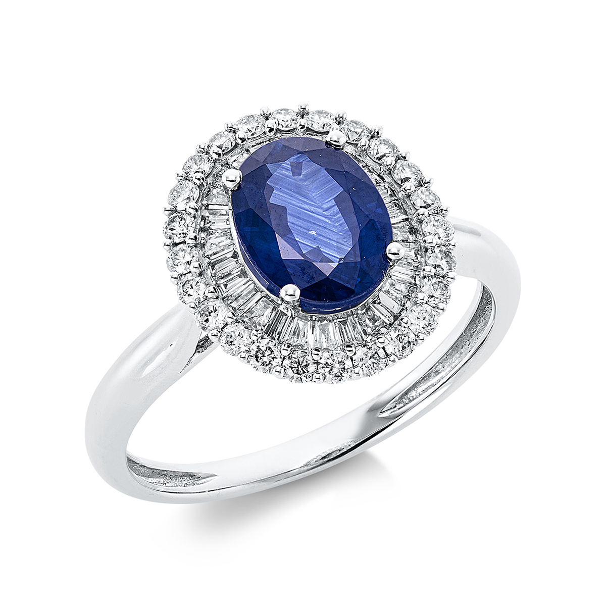Ring 4er-Krappe 18 kt WG
