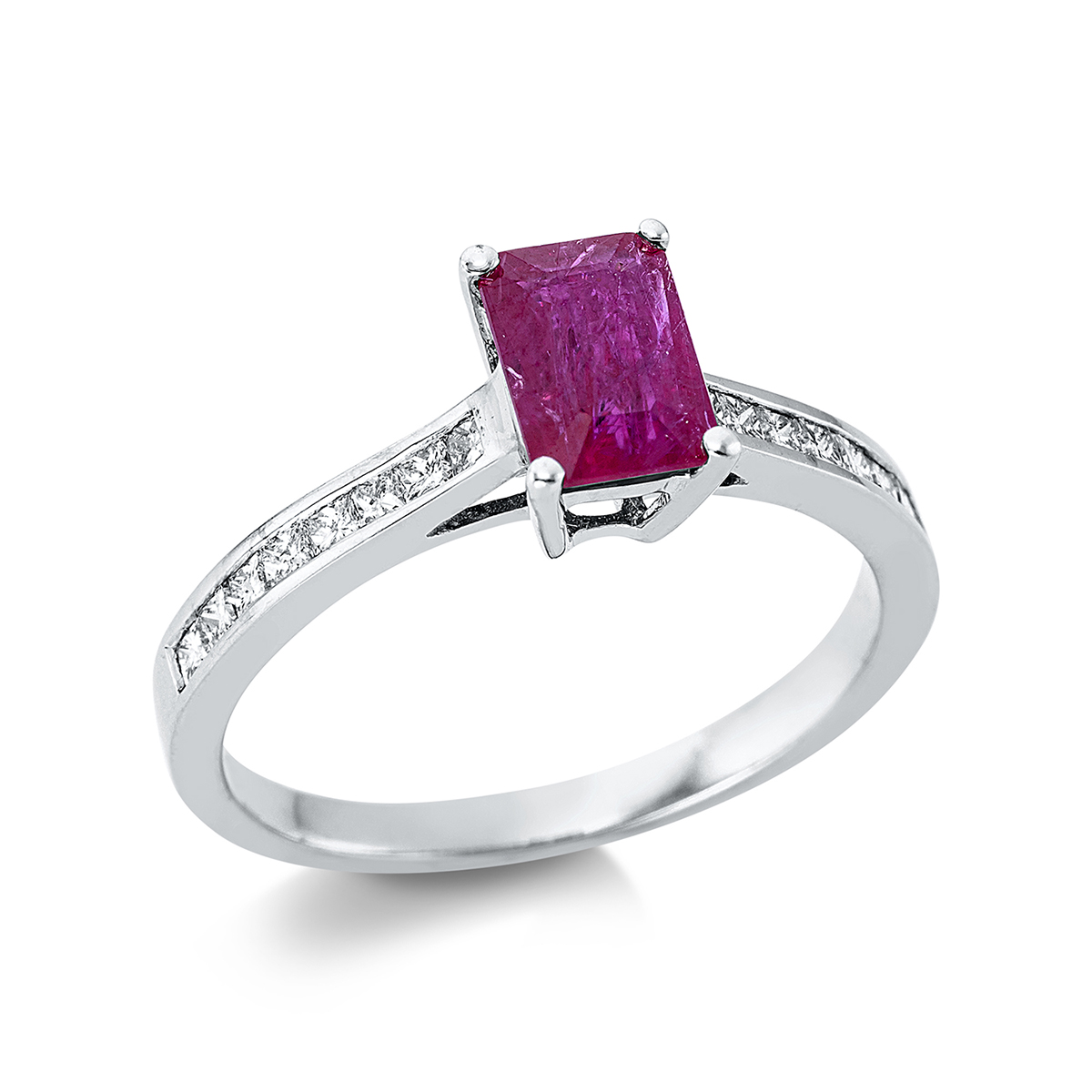Ring 4er-Krappe 18 kt WG