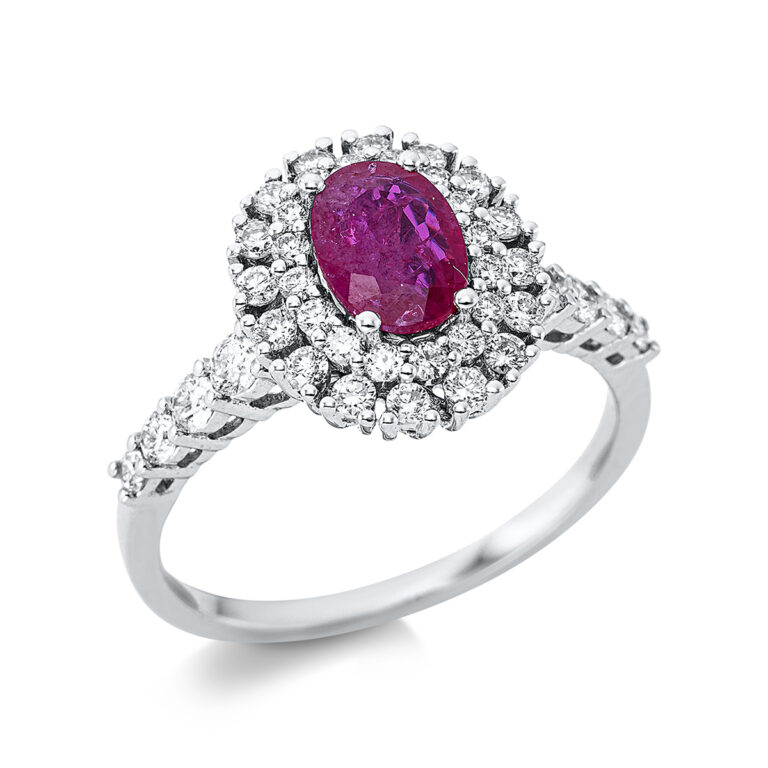Ring 4er-Krappe 18 kt WG