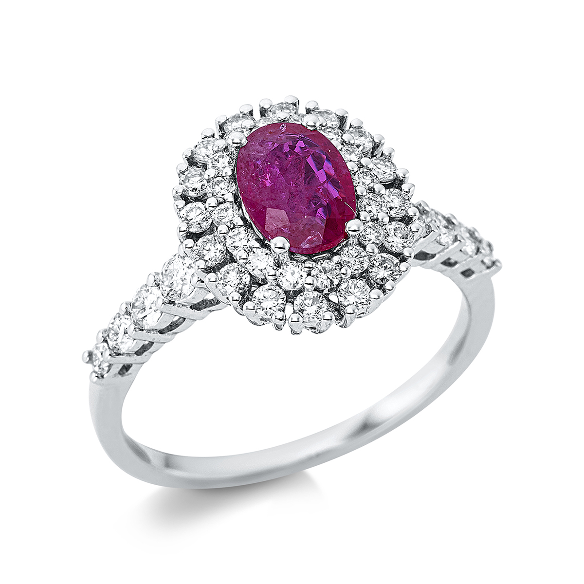Ring 4er-Krappe 18 kt WG