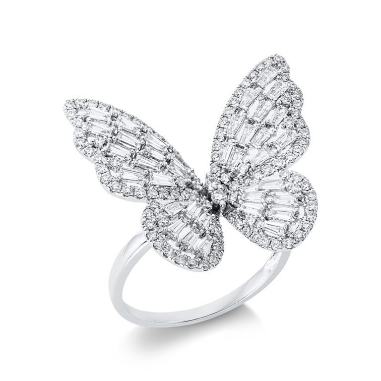Ring 18 kt WG "Schmetterling"