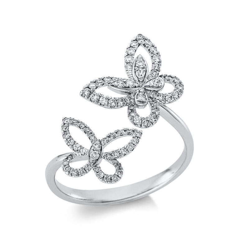 Ring 18 kt WG "Schmetterling"