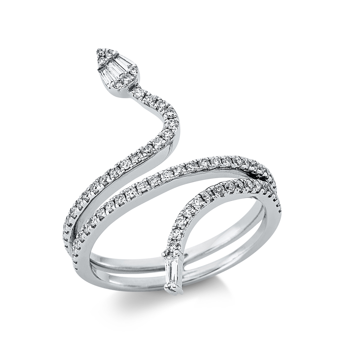 Ring 18 kt WG "schlange"