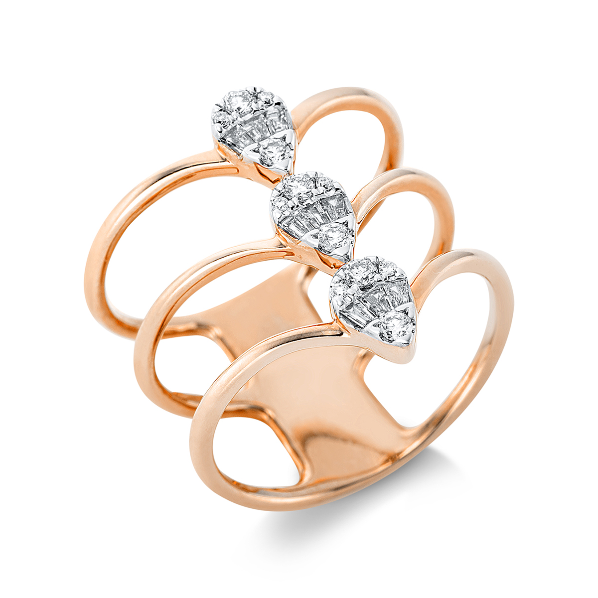 Ring 14 kt RG+WG
