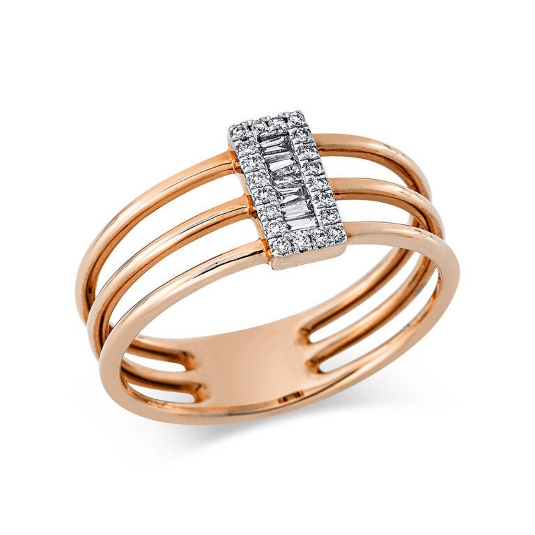 Ring 14 kt RG+WG