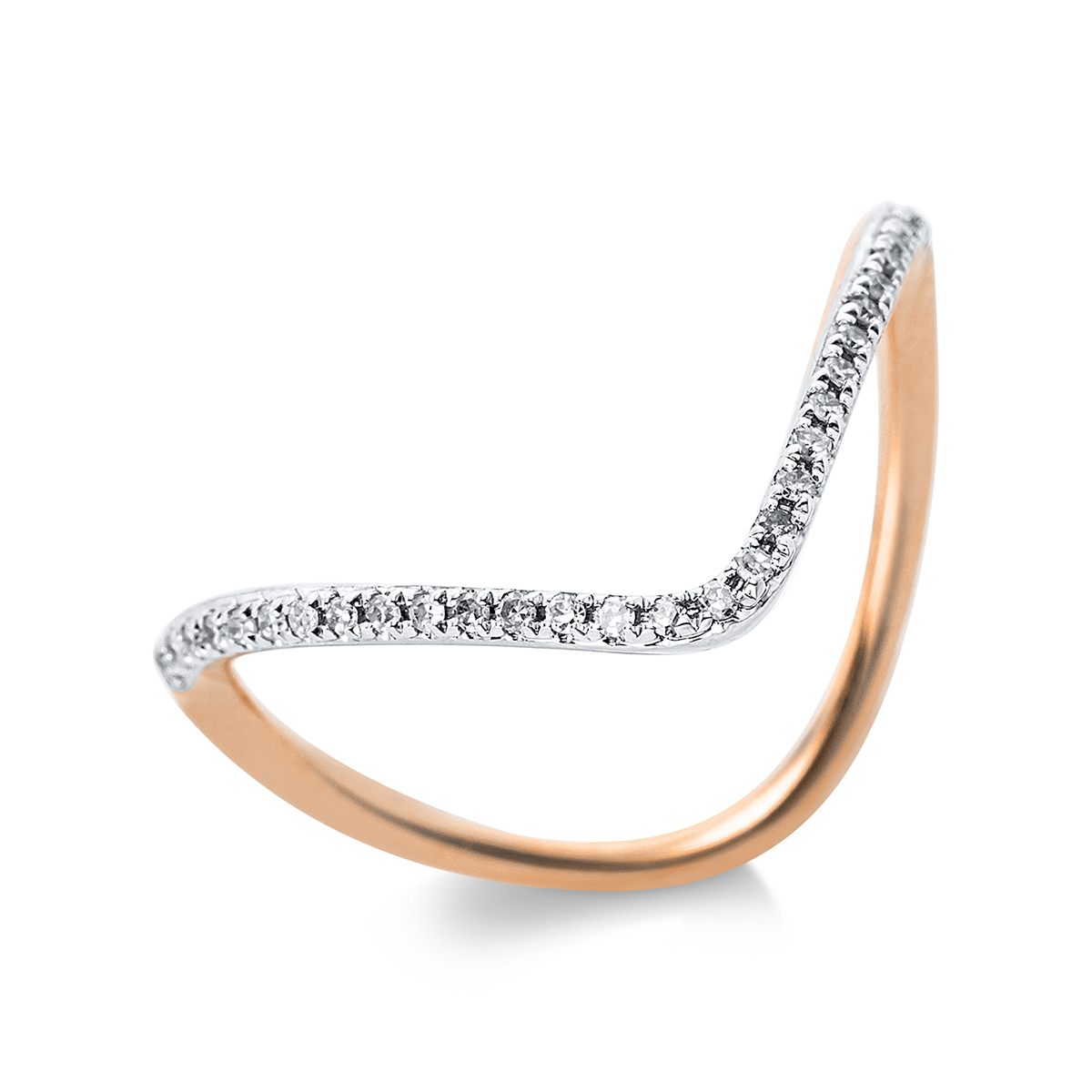Ring 14 kt RG+WG