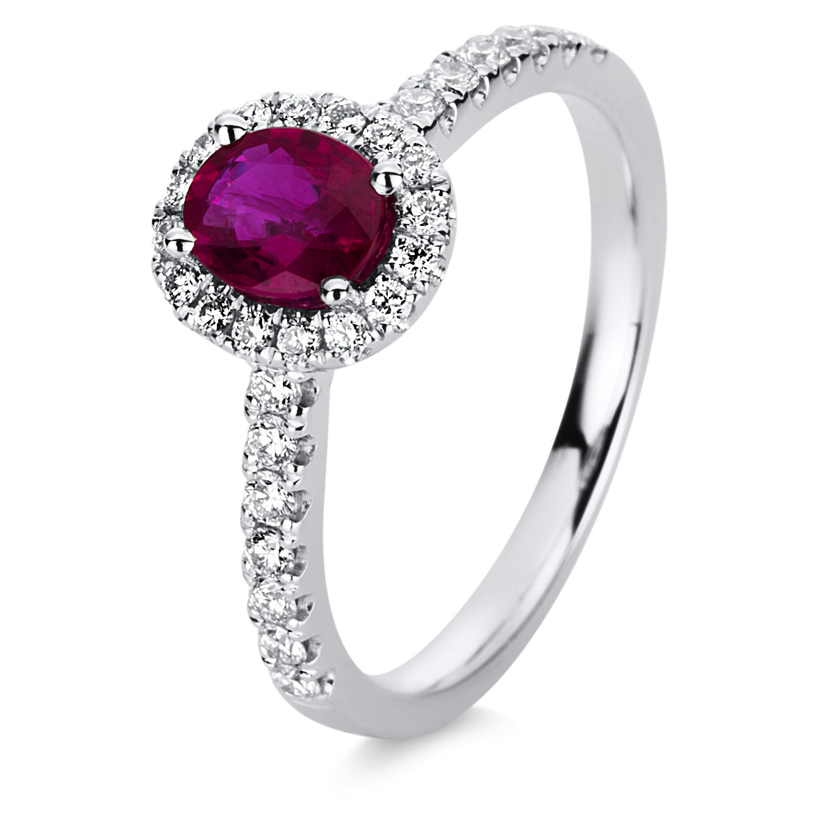 Ring 4er-Krappe 18 kt WG