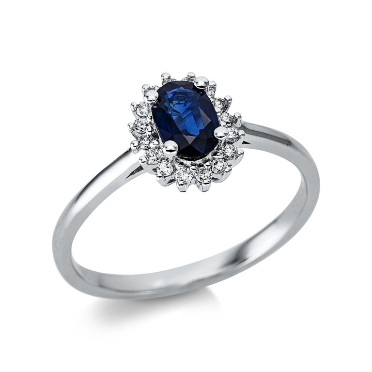 Ring 4er-Krappe 18 kt WG