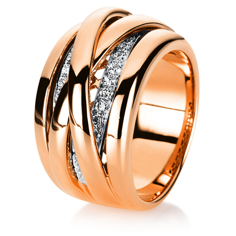 Ring 18 kt RG+WG