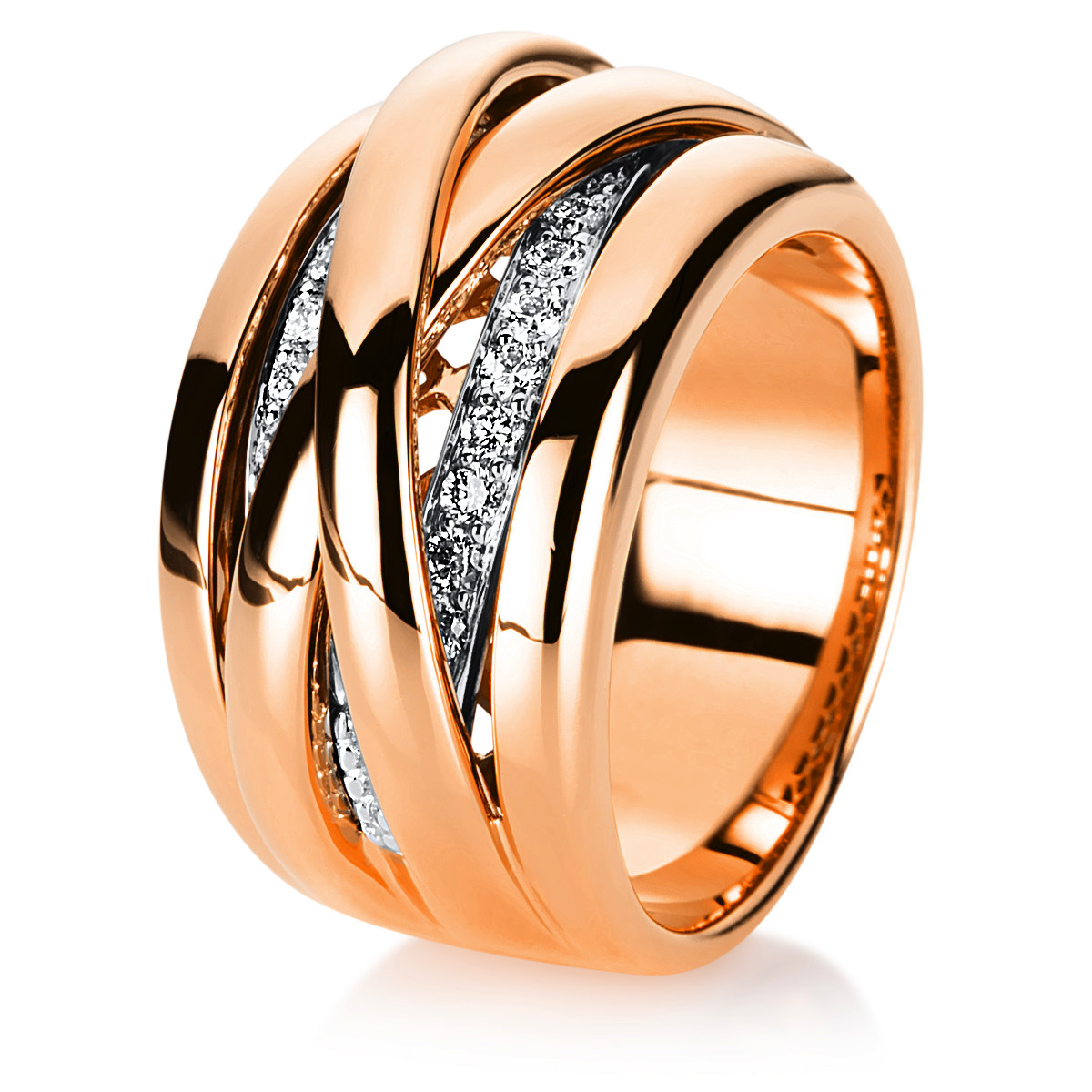 Ring 18 kt RG+WG