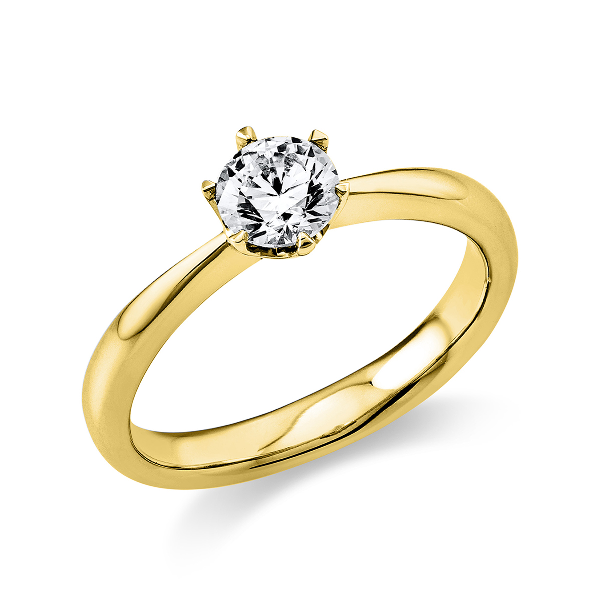 Ring 6er-Krappe 18 kt GG, GIA1373735187