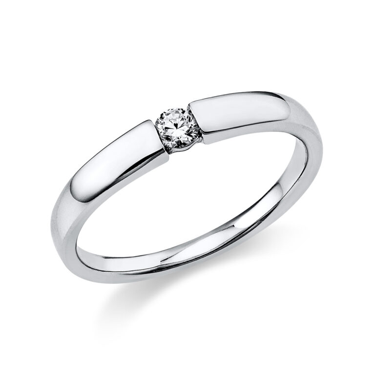 Ring 14 kt WG, poliert
