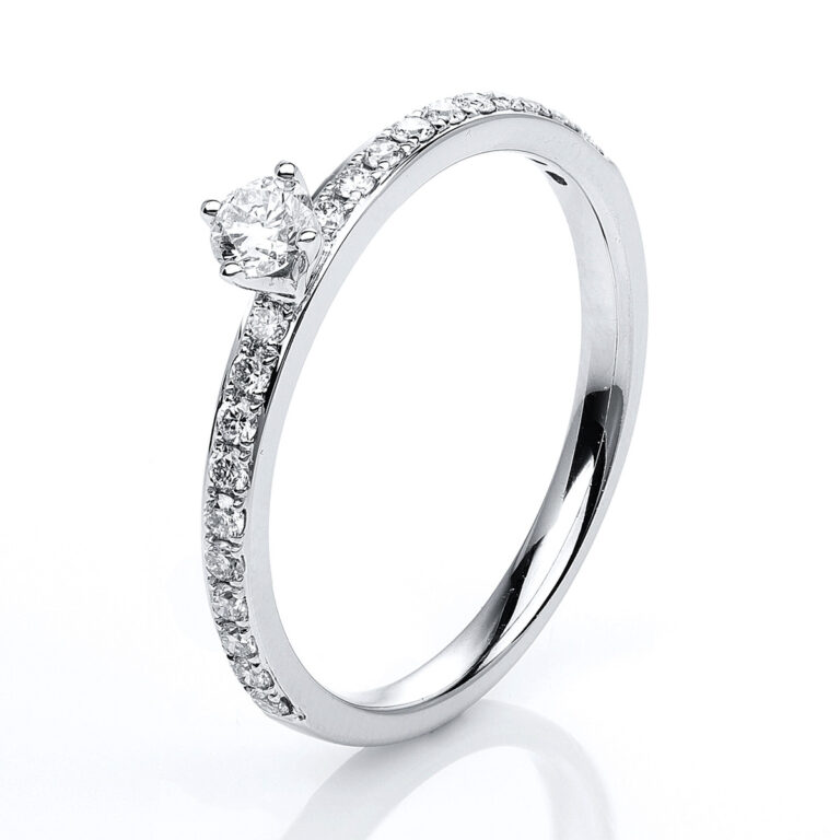 Ring 4er-Krappe 14 kt WG