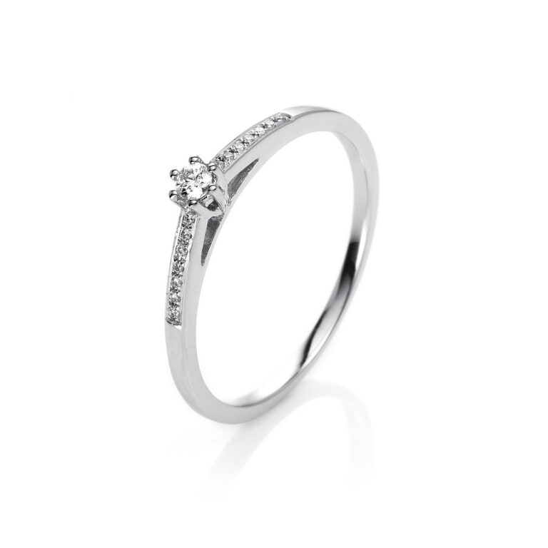 Ring 6er-Krappe 18 kt WG
