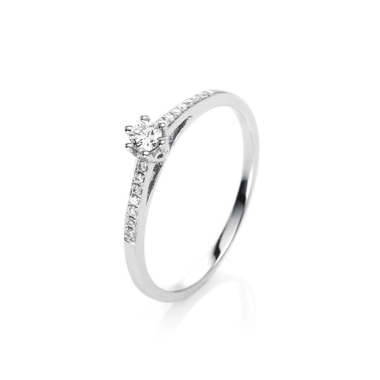 Ring 6er-Krappe 18 kt WG