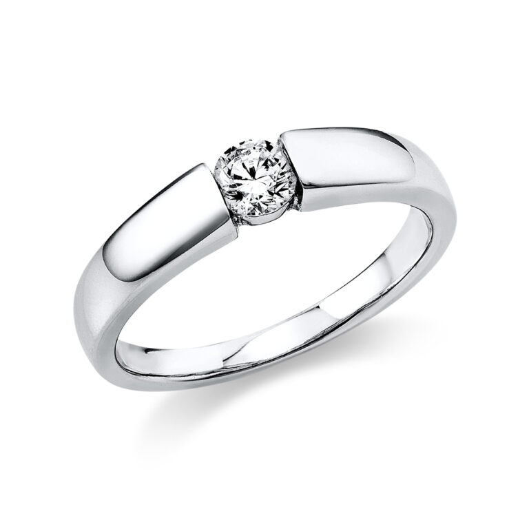 Ring 14 kt WG, poliert