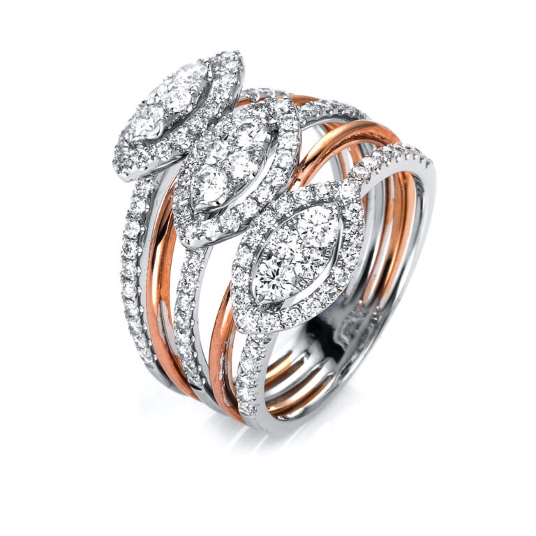 Ring 18 kt WG+RG