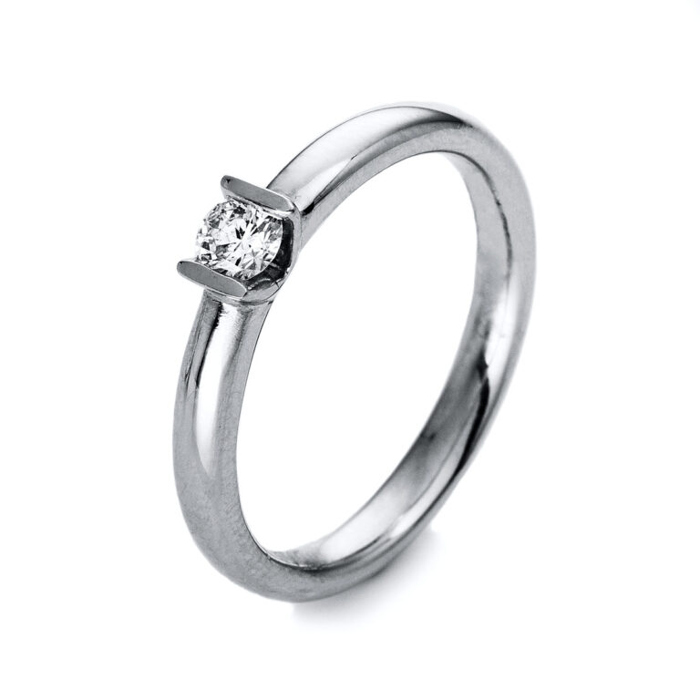 Ring 4er-Krappe 18 kt WG