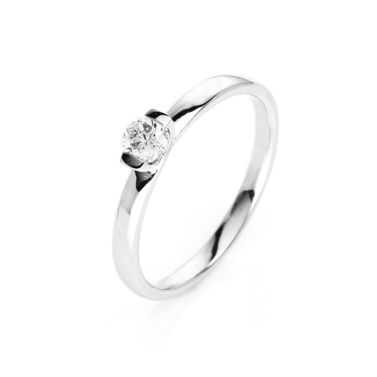 Ring 2er-Krappe 14 kt WG