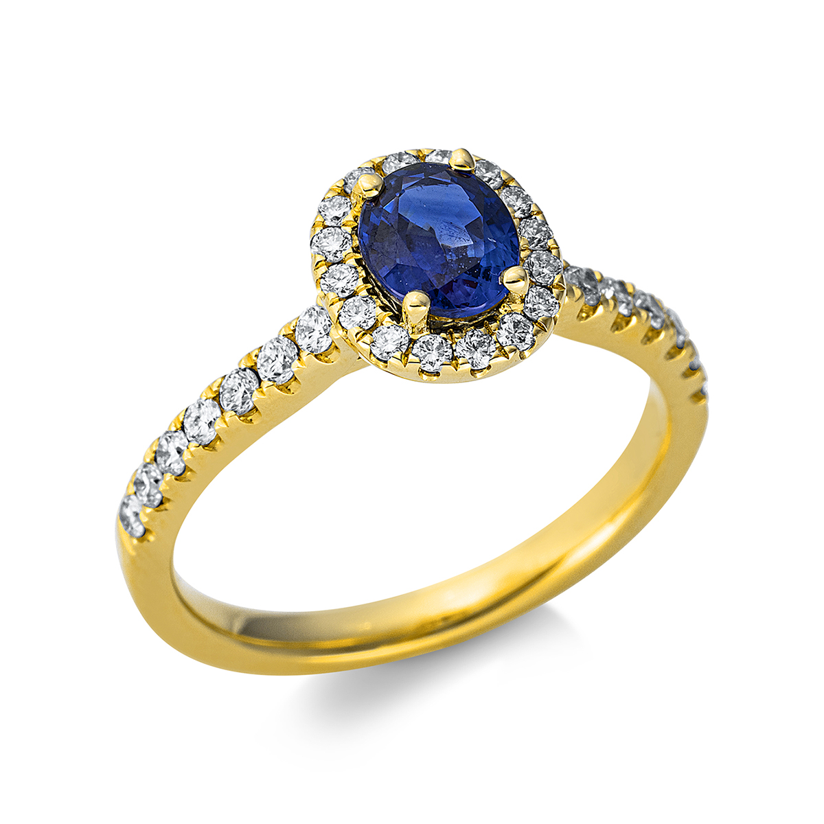 Ring 4er-Krappe 18 kt GG