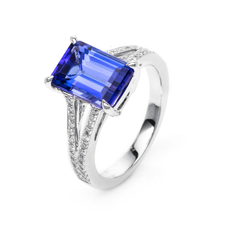 Ring 4er-Krappe 18 kt WG