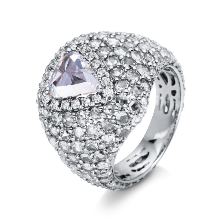 Ring 3er-Krappe 18 kt WG